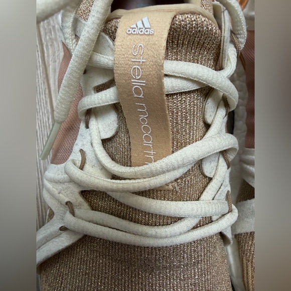 adidas by Stella McCartney Ultra Boost Metallic Lace Up Sneakers size 8 - Picture 6 of 8